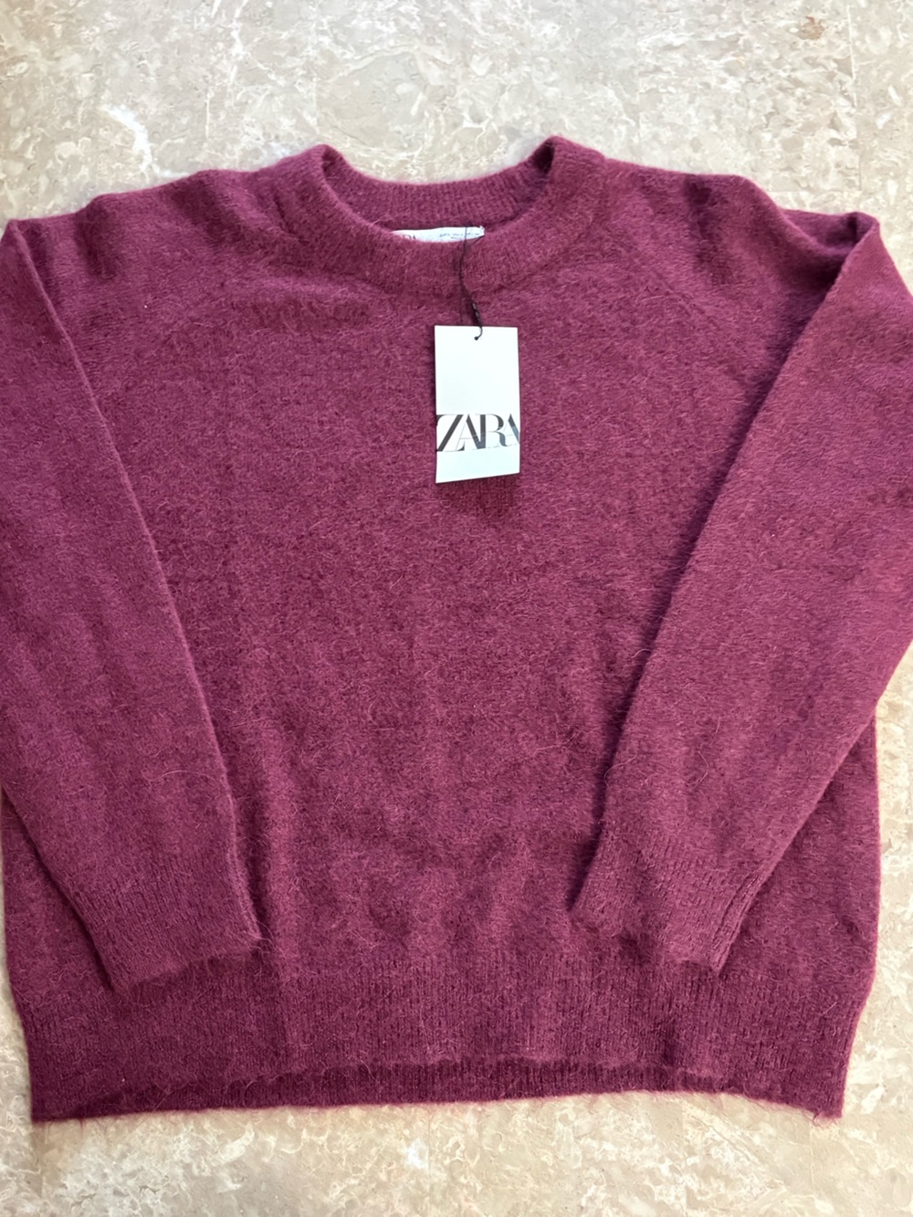 NWT zara burgundy sweater